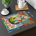 to beak or not to beak: colorful toucan placemat — Tropical Bird Table Decor