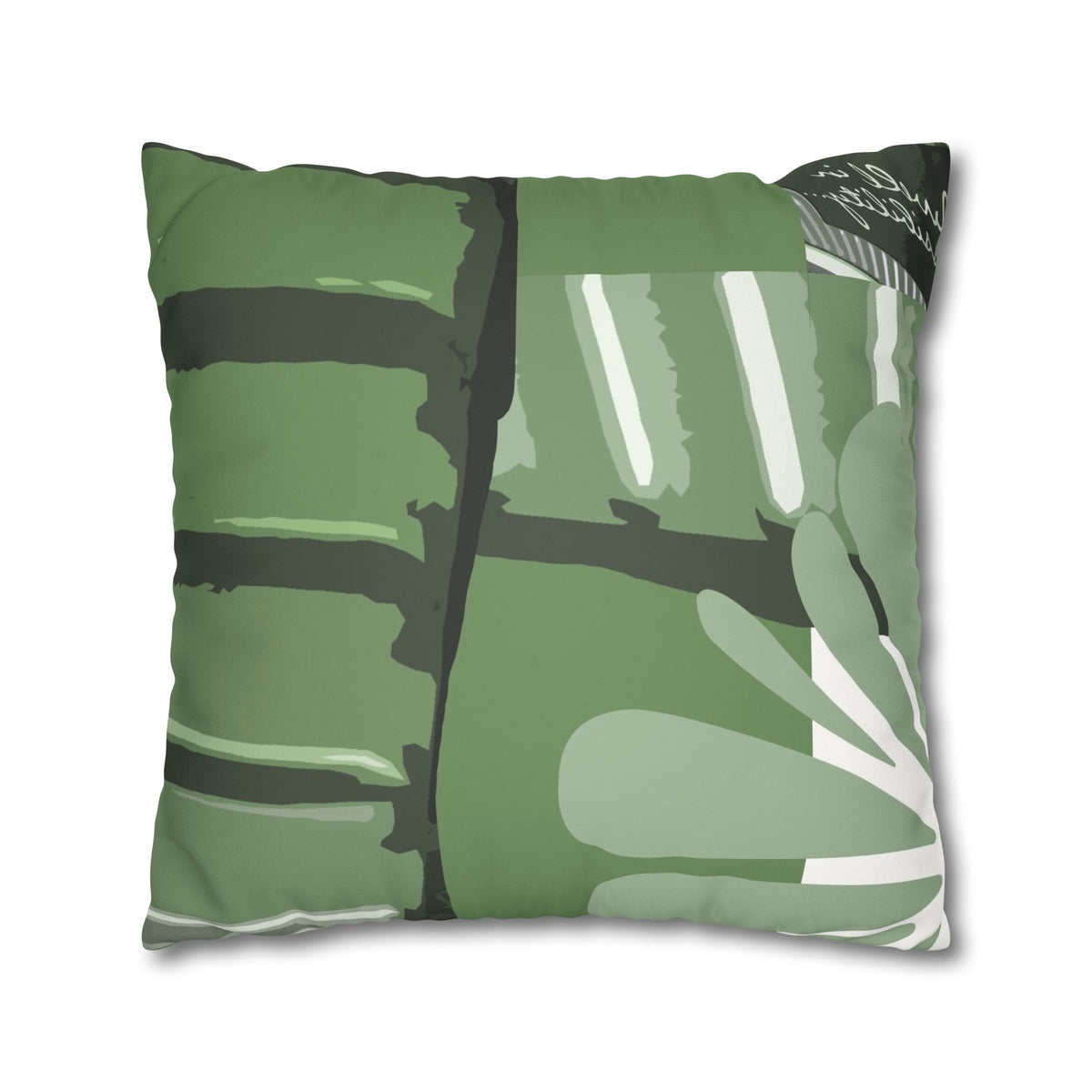 Dwell in Possibility! Faux Suede Square Pillowcase