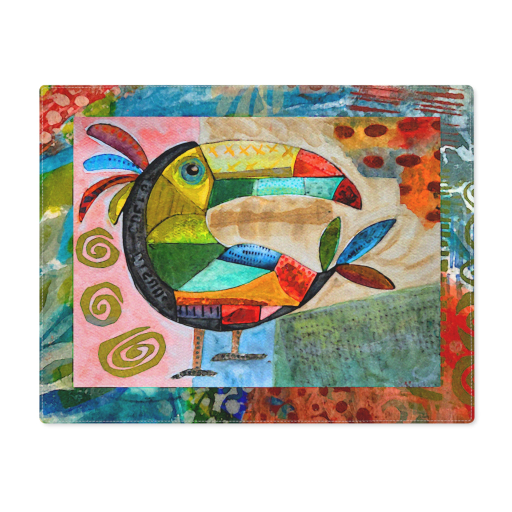 to beak or not to beak: colorful toucan placemat — Tropical Bird Table Decor