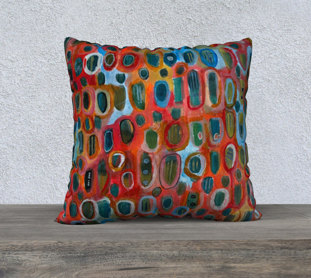 pebbles velveteen pillow cover