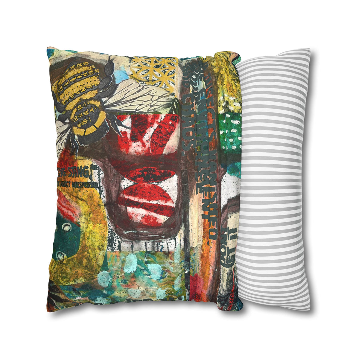 Don't Bug Me! Faux Suede Square Pillowcase