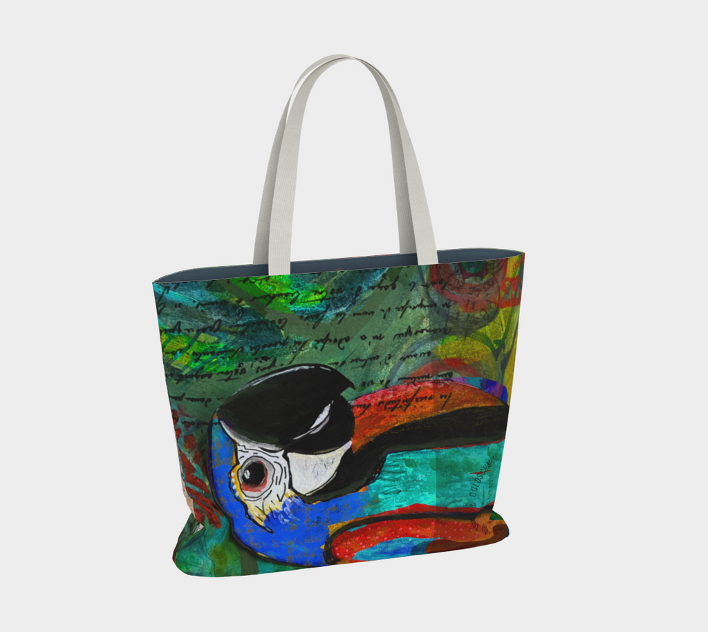 perky parrot tote
