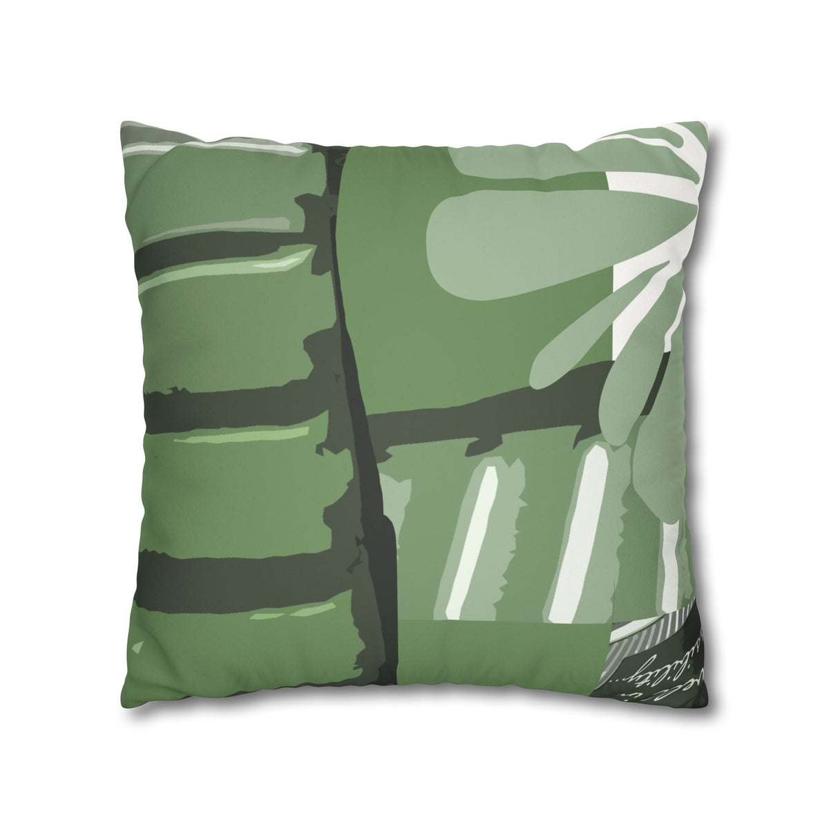 Dwell in Possibility! Faux Suede Square Pillowcase