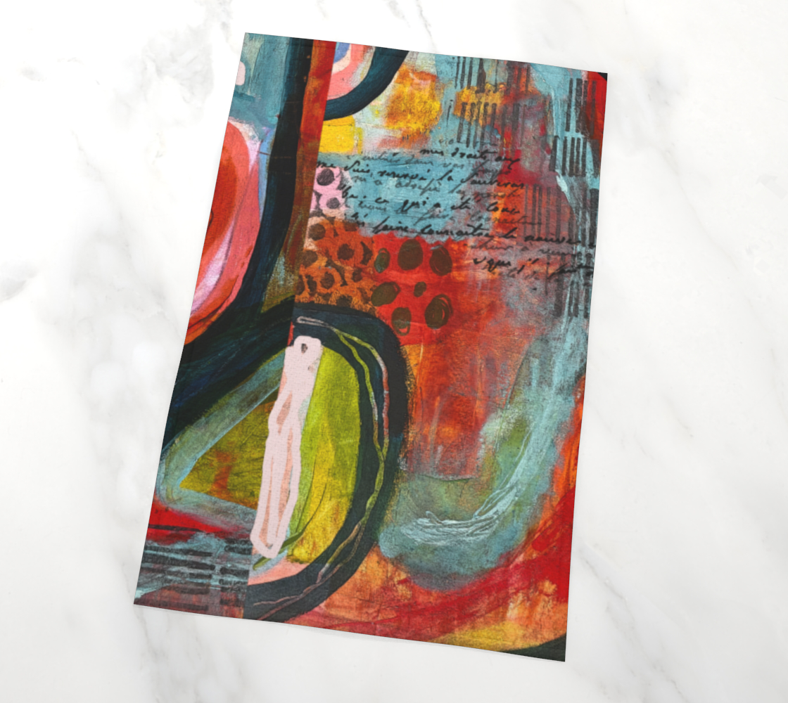 abstraction 1 tea towel