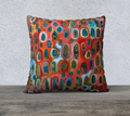 pebbles velveteen pillow cover