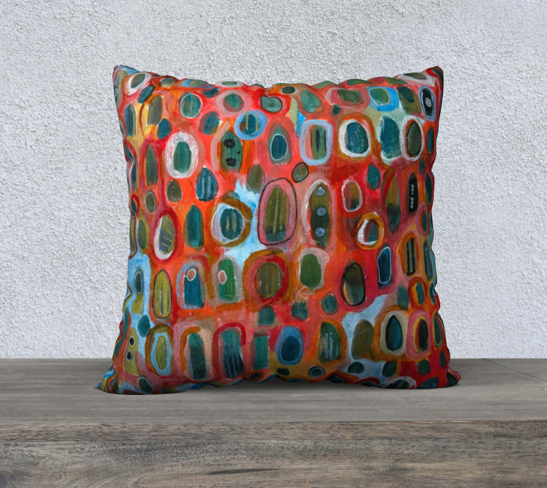 pebbles velveteen pillow cover