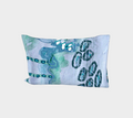 turquoise teal twizzle pillow sham A