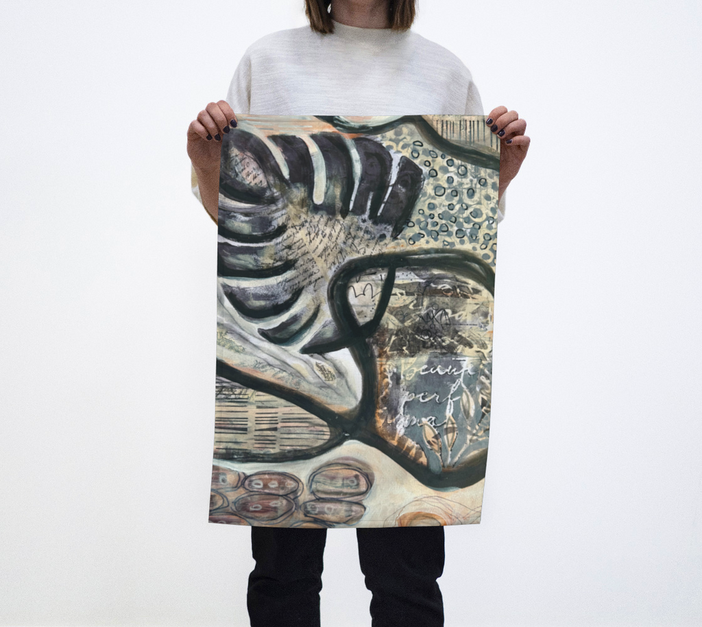 neutral tropic neutral tea towel