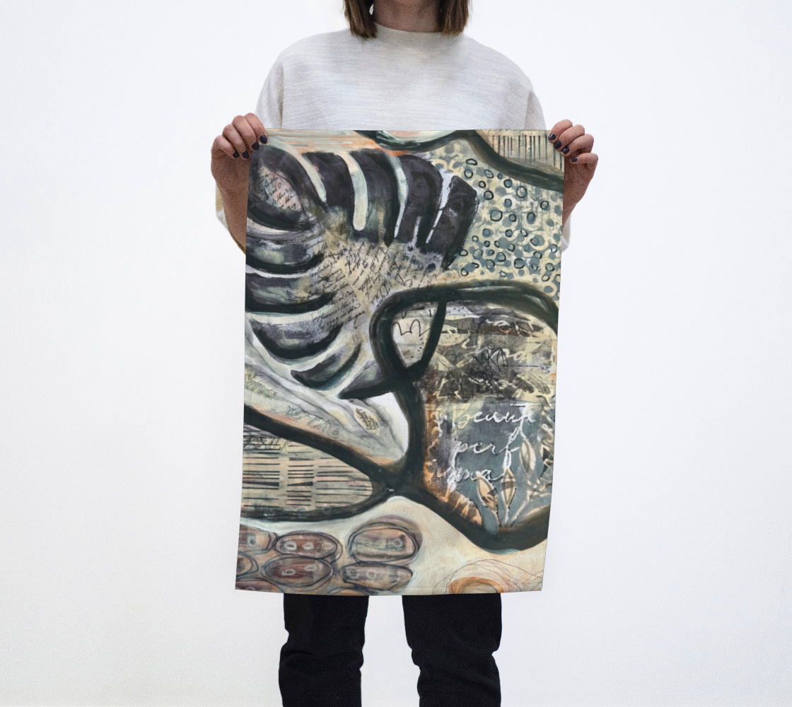 neutral tropic neutral tea towel